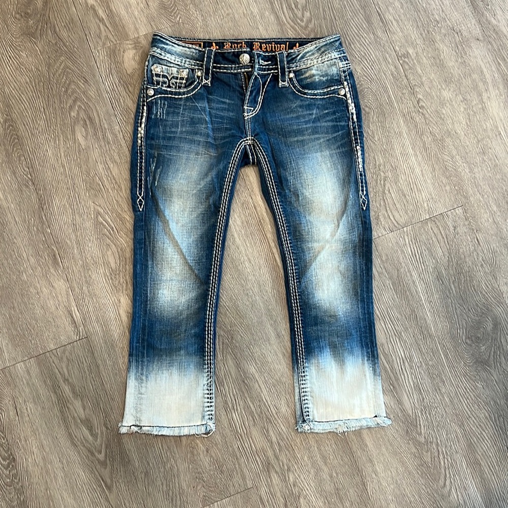 Rock Revival Cropped Jeans